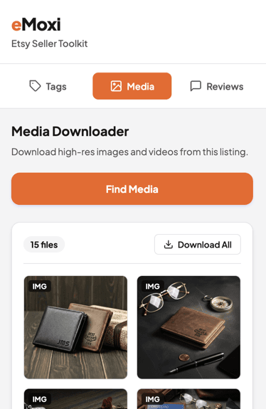 Save Etsy Media
